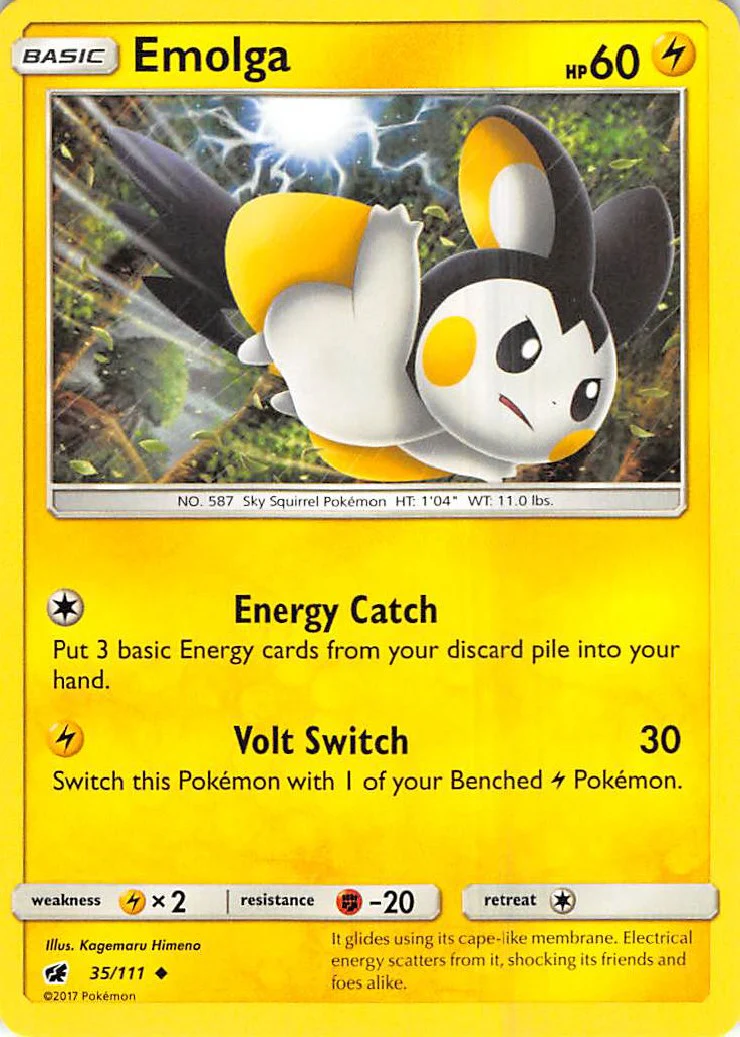 Emolga - 35/111 - (SM - Crimson Invasion)