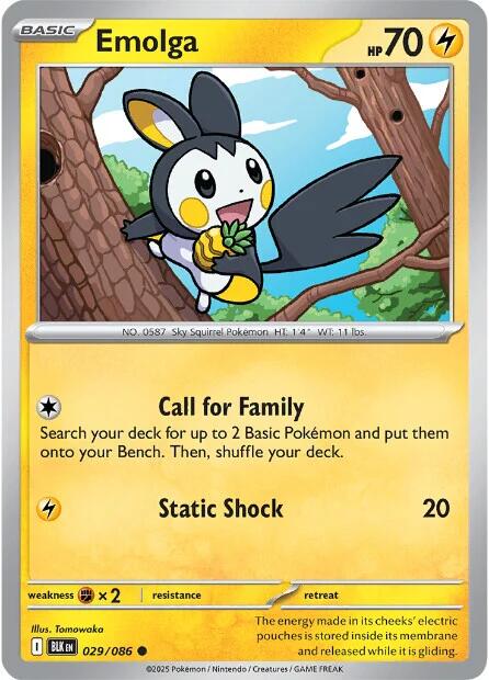 Emolga - 029/086 - (SV: Black Bolt)
