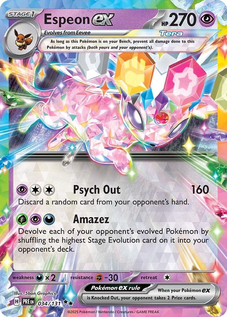 Espeon ex - 034/131 - 034/131 - (SV: Prismatic Evolutions)