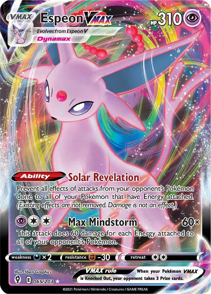 Espeon VMAX - 065/203 - (SWSH07: Evolving Skies)