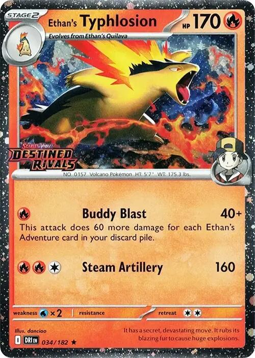 Ethan's Typhlosion (Prerelease) - 034/182 - (Miscellaneous Cards & Products)
