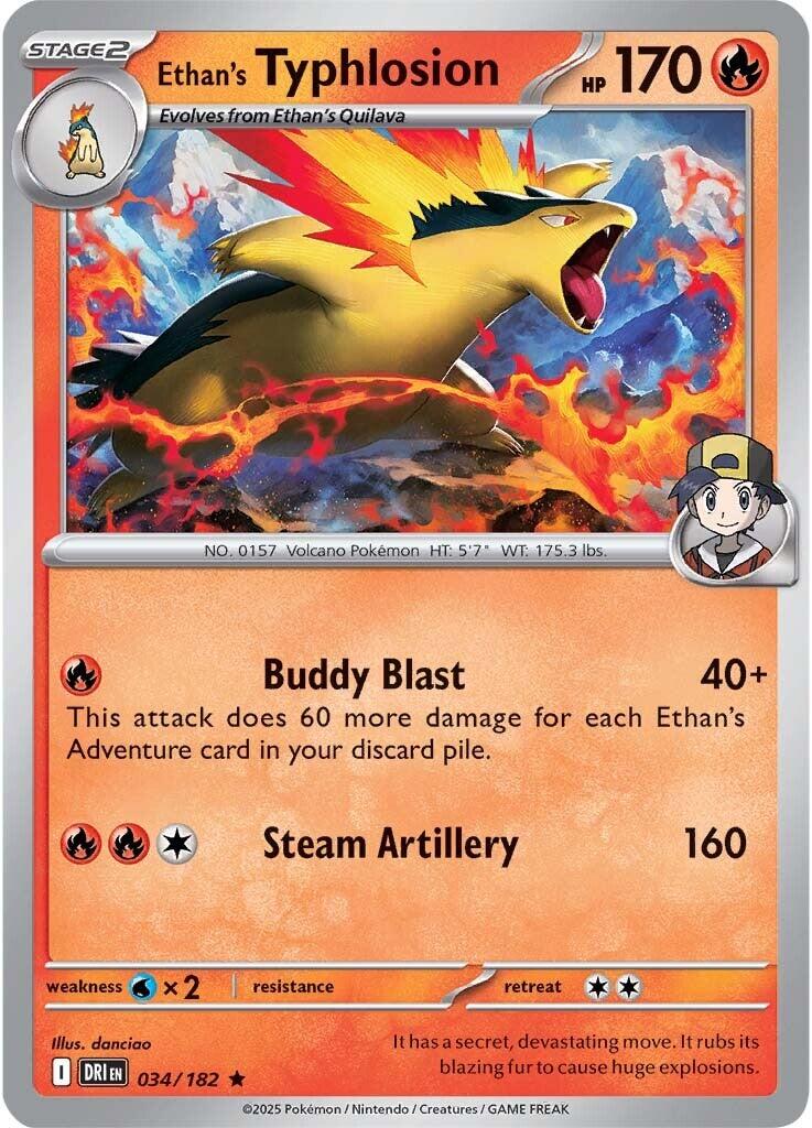 Ethan's Typhlosion - 034/182 - (SV10: Destined Rivals)