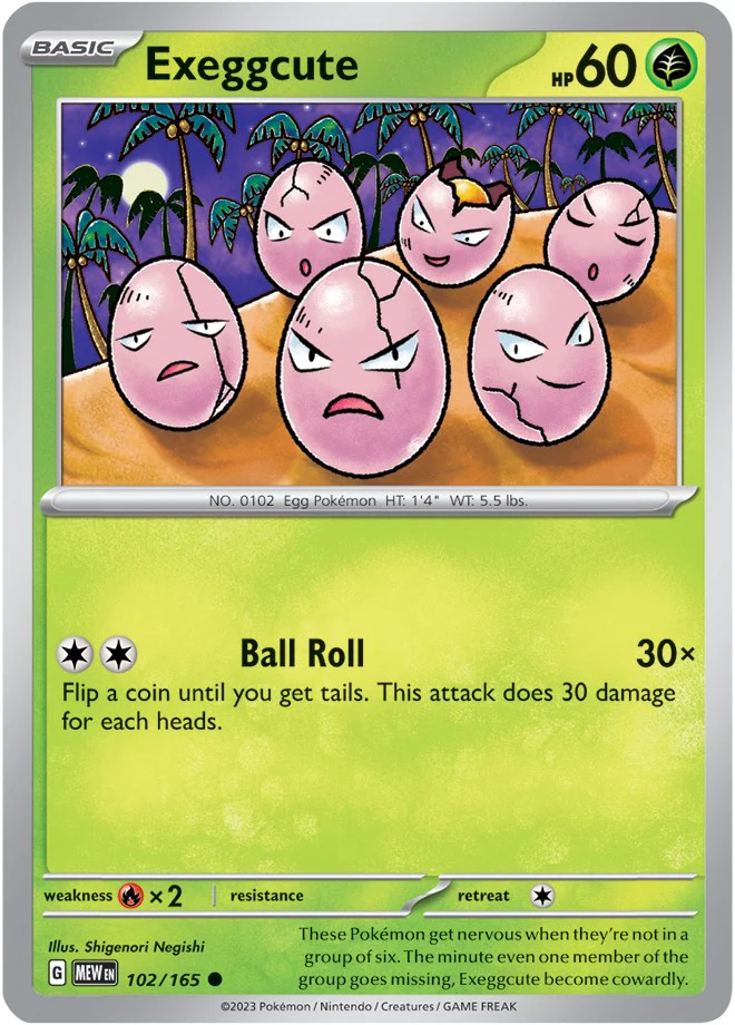 Exeggcute - 102/165 - (SV: Scarlet & Violet 151)