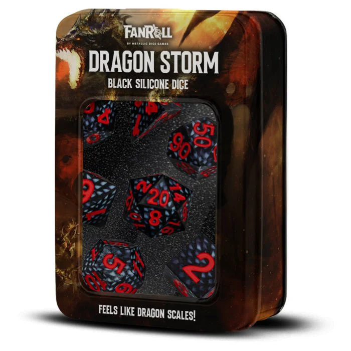 Fanroll: 7 Dice Set Silicone: Dragon Storm: Dragon Scales - Image 2