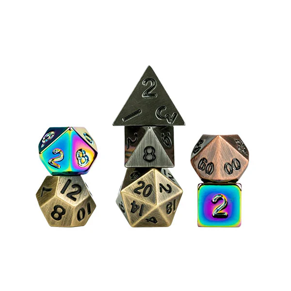 Fanroll: Mystery Misfit - Mini Metal Polyhedral Dice Set - Image 2
