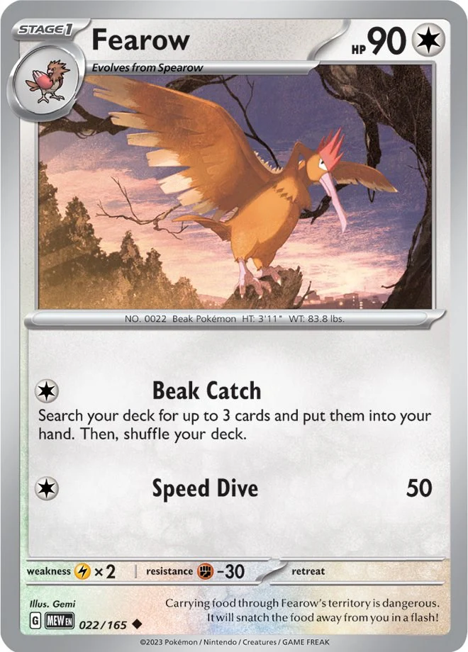Fearow - 022/165 - (SV: Scarlet & Violet 151)