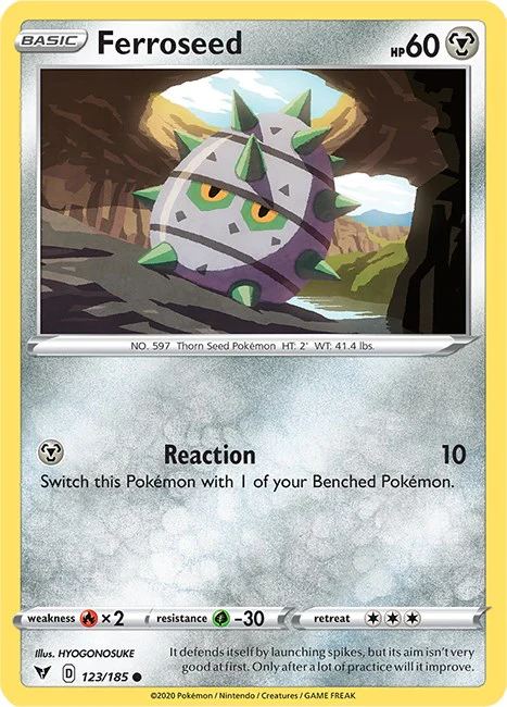 Ferroseed - 123/185 - (SWSH04: Vivid Voltage)
