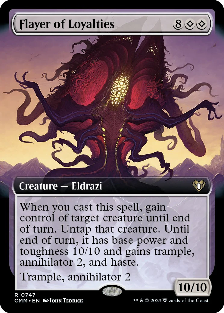 Flayer of Loyalties (Extended Art) - 747 - (Commander Masters)