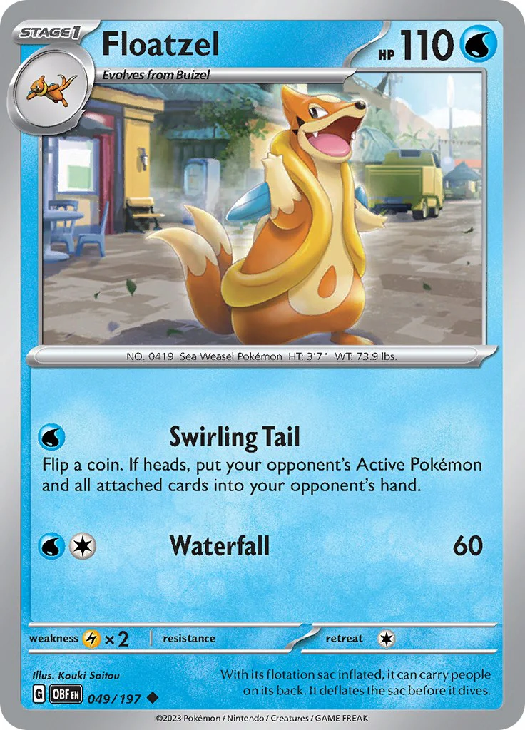 Floatzel - 049/197 - (SV03: Obsidian Flames)