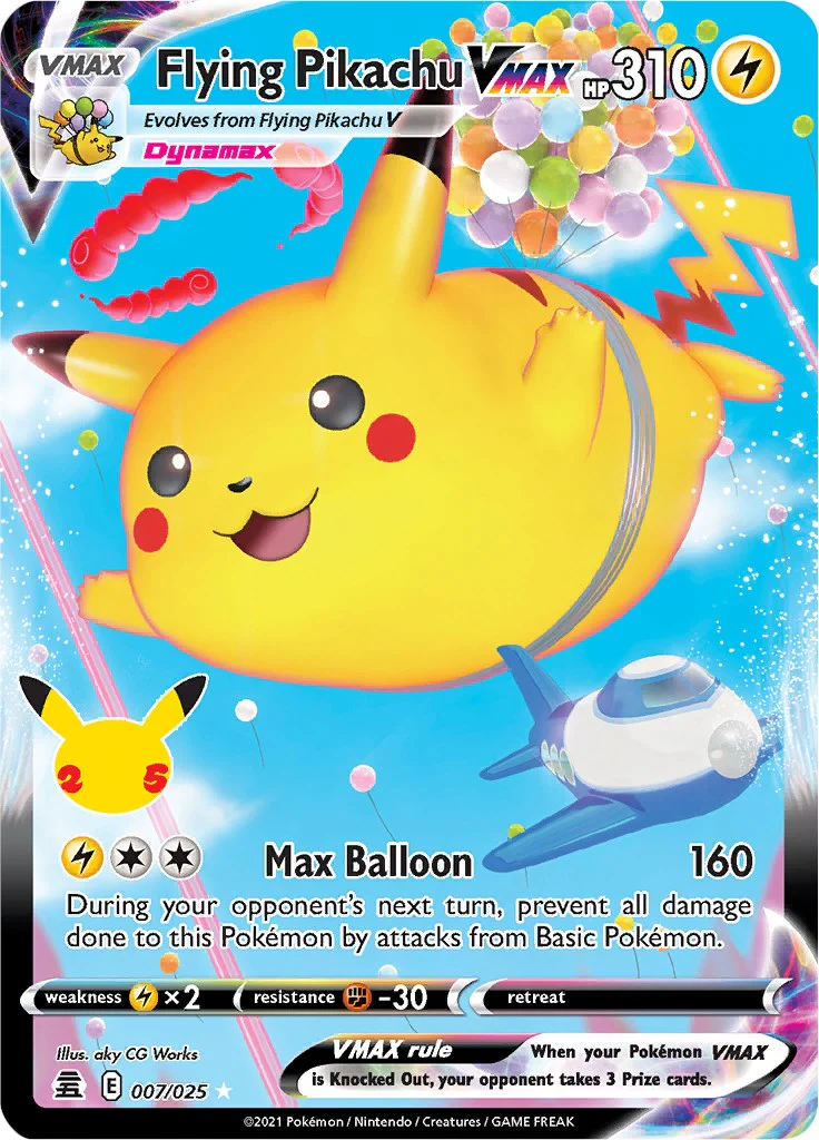 Flying Pikachu VMAX - 007/025 - (Celebrations)