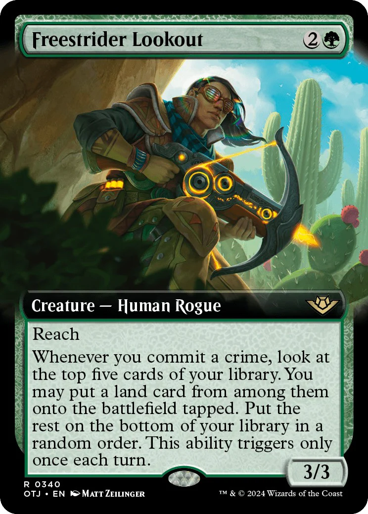 Freestrider Lookout (Extended Art) - 340 - (Outlaws of Thunder Junction)
