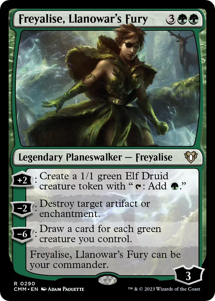 Freyalise, Llanowar's Fury - 290 - (Commander Masters)