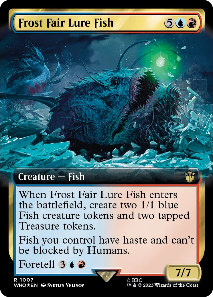 Frost Fair Lure Fish (Extended Art) (Surge Foil) - 1007 - (Universes Beyond: Doctor Who)
