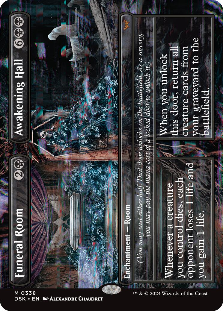 Funeral Room // Awakening Hall (Borderless) - 338 - (Duskmourn: House of Horror)