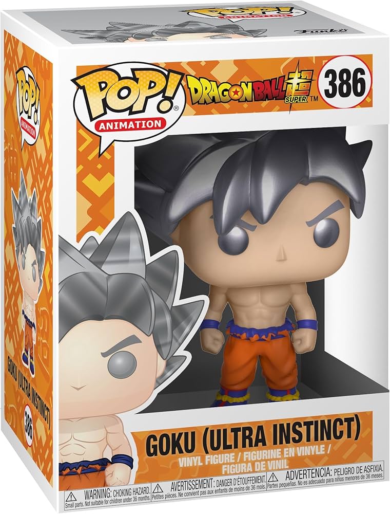 Funko Pop! Animation: Dragon Ball Super - Goku (Ultra Instinct) #386