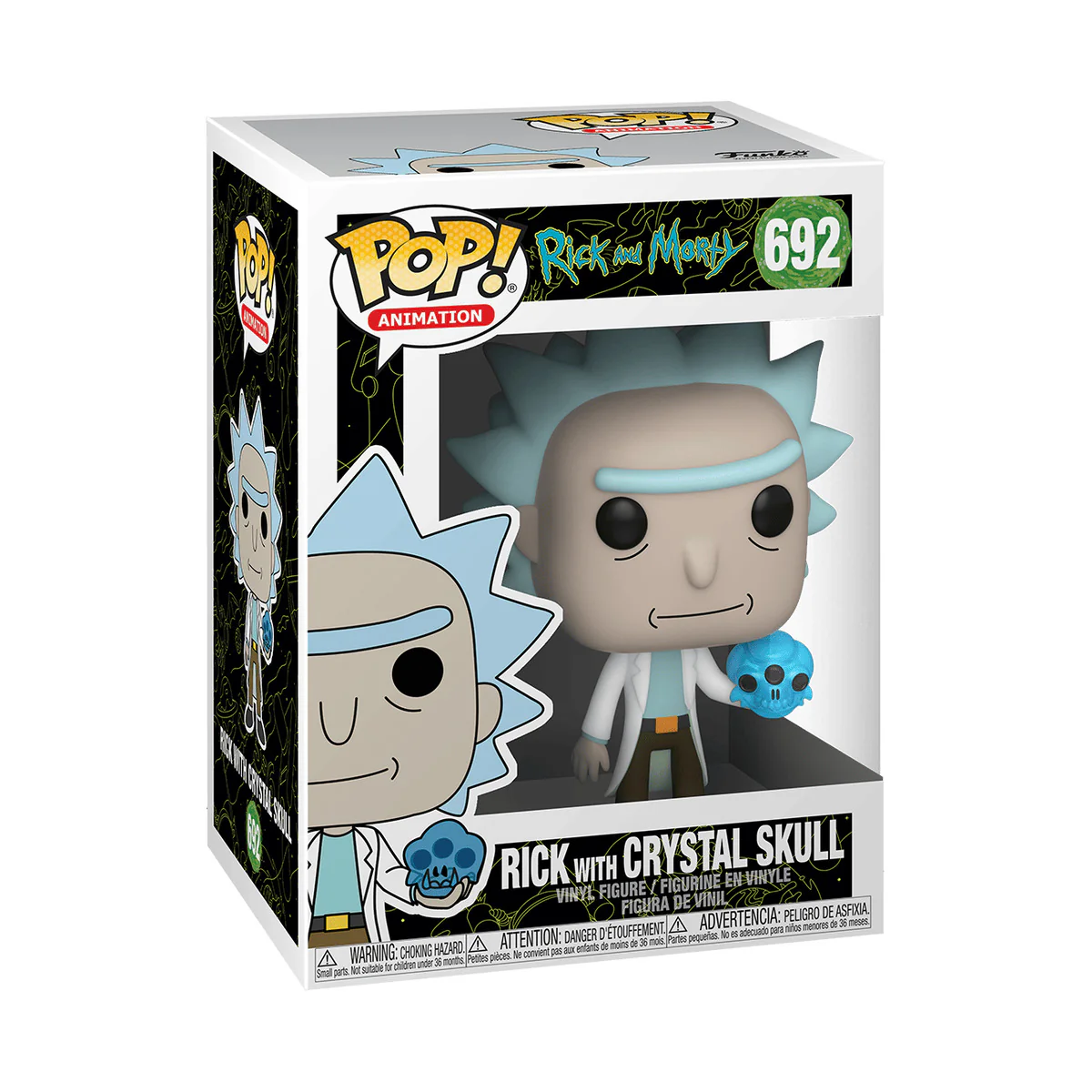 Funko Pop! Animation: Rick and Morty - Rick with Crystal Skull #692