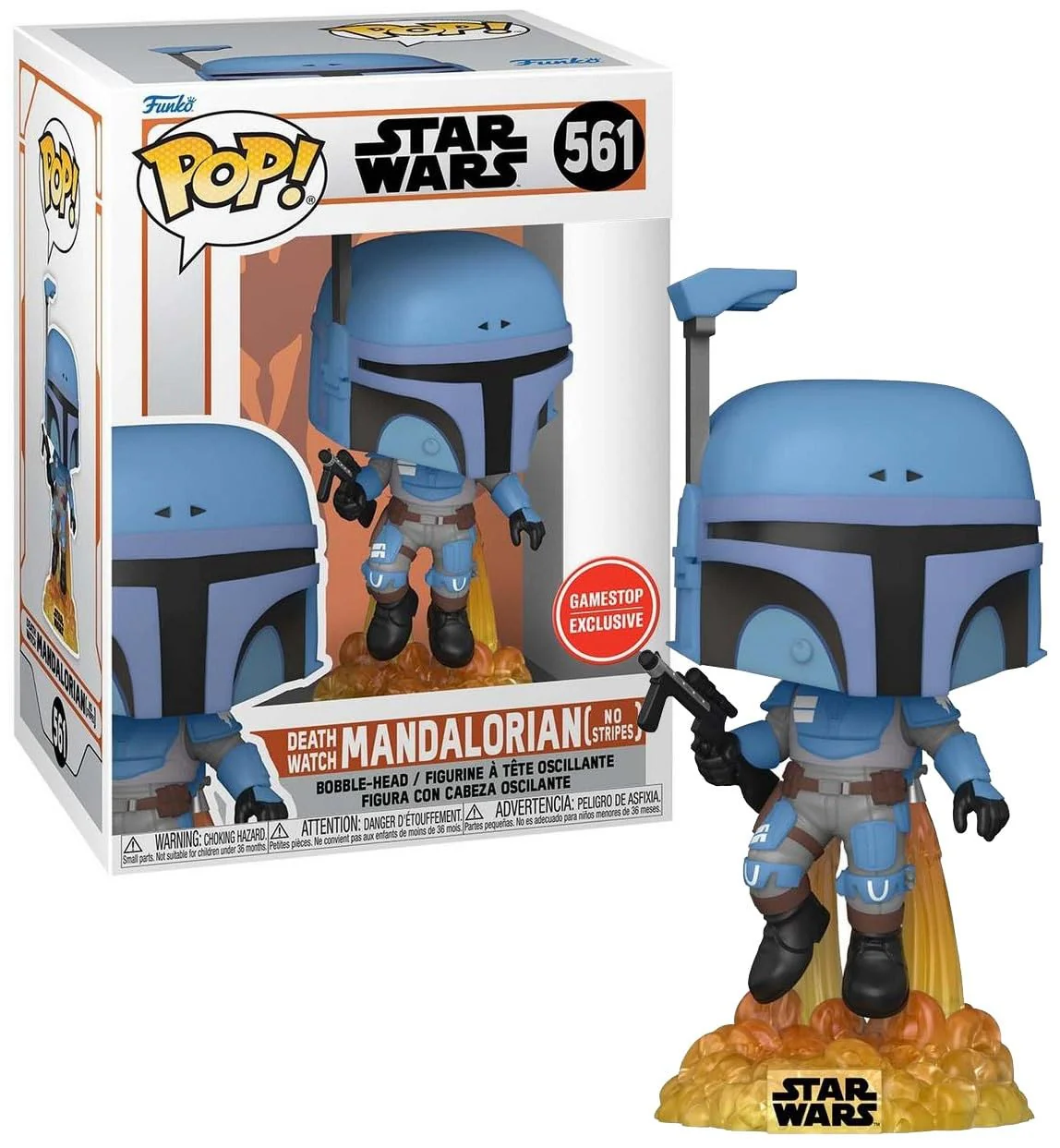 Funko Pop!: Star Wars - Death watch Mandalorian (No Stripes) #561