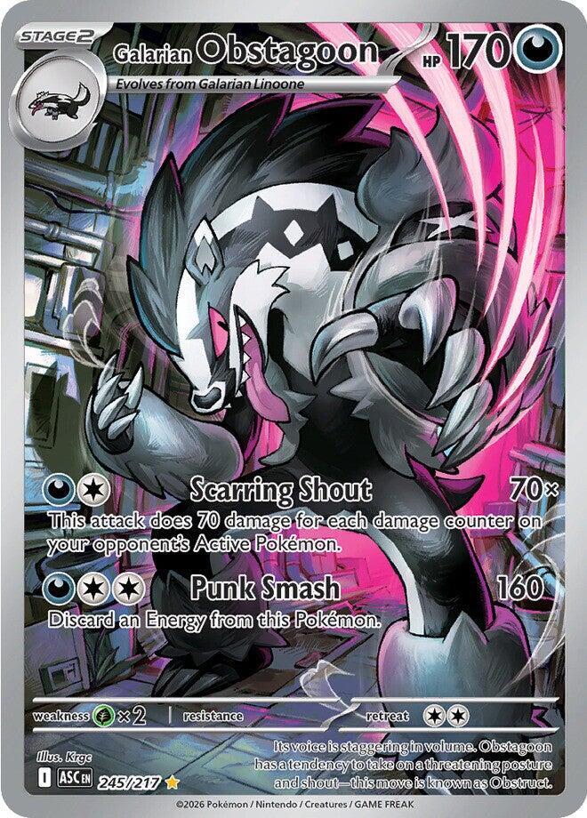 Galarian Obstagoon - 245/217 - 245/217 - (ME: Ascended Heroes)