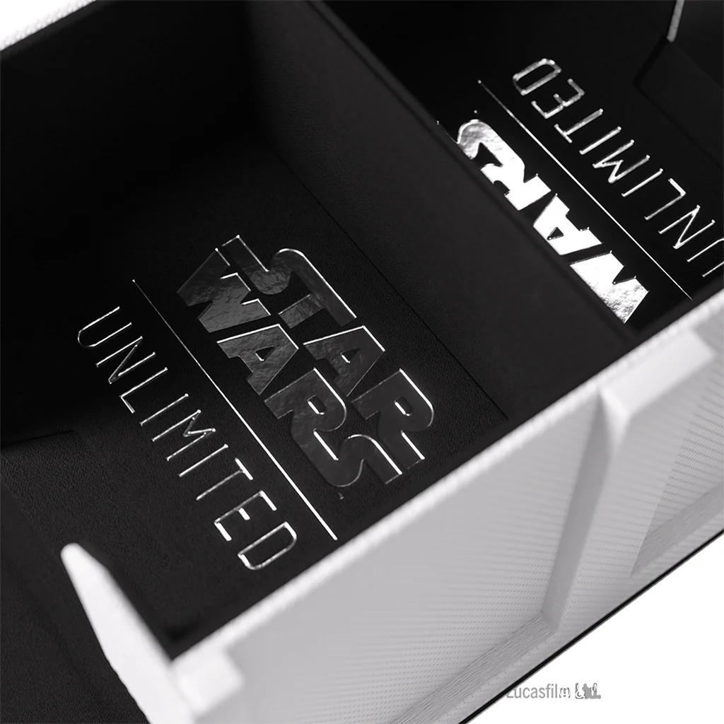 Gamegenic Deck Box: Star Wars Unlimited - Double Deck Pod - White/Black - Image 5