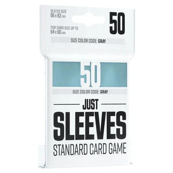 GameGenic: Just Sleeves - Gray Standard Card Game Size (50)