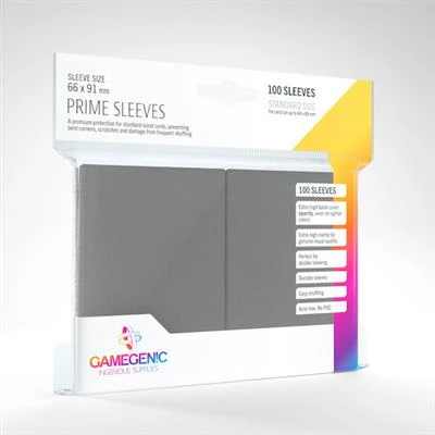 Gamegenic: PRIME Sleeves Gray (100)