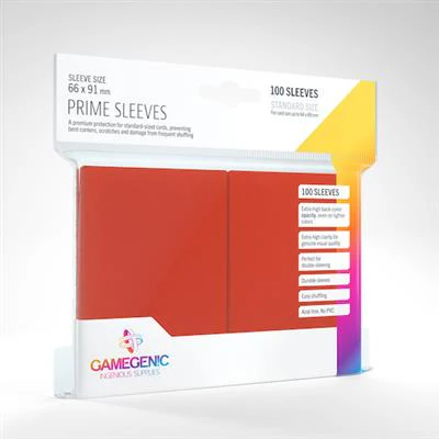 Gamegenic: PRIME Sleeves Red (100)