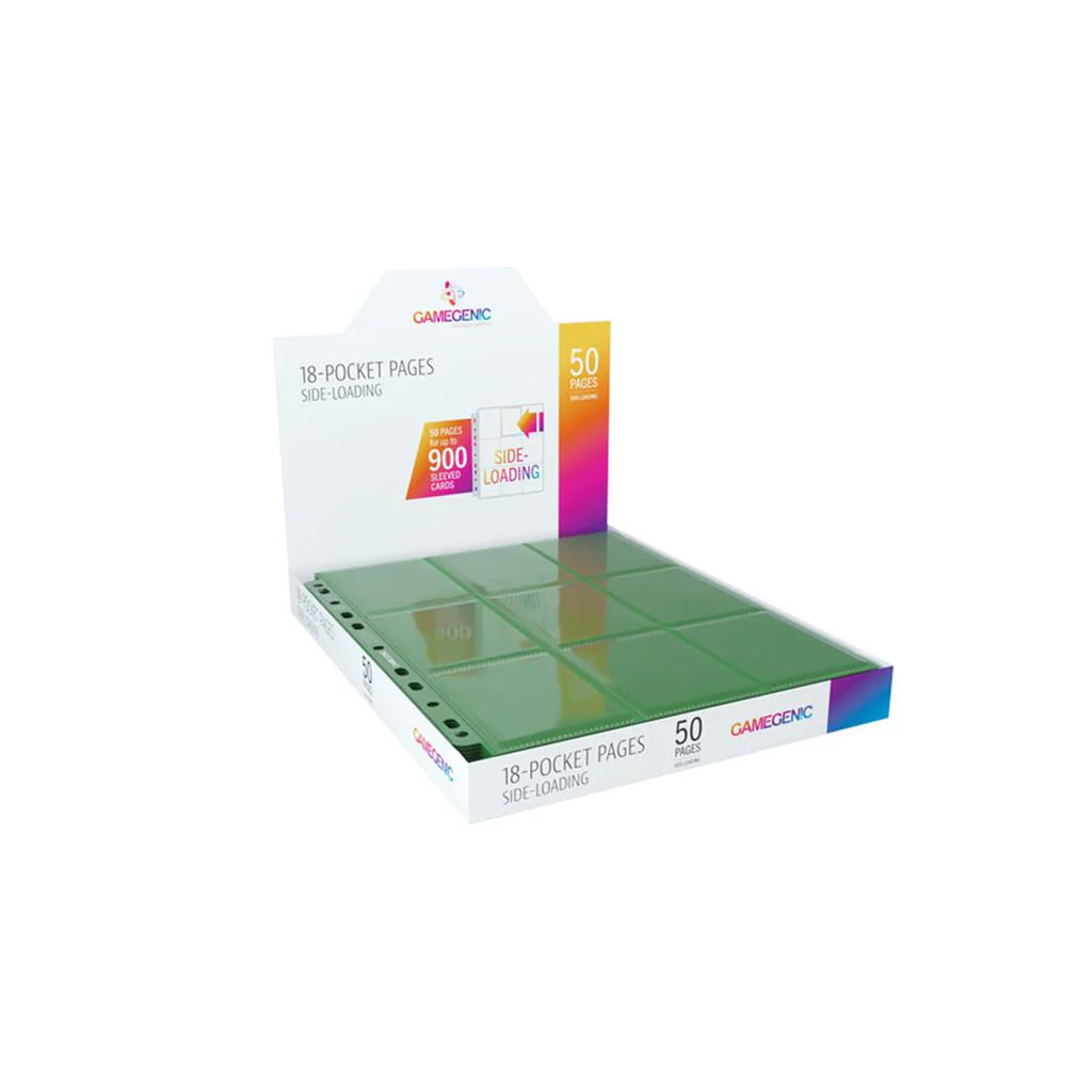 Gamegenic: Sideloading 18-Pocket Pages Green (50)