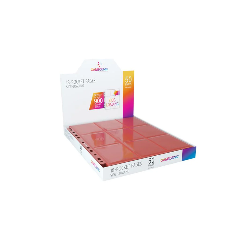 Gamegenic: Sideloading 18-Pocket Pages Red (50)