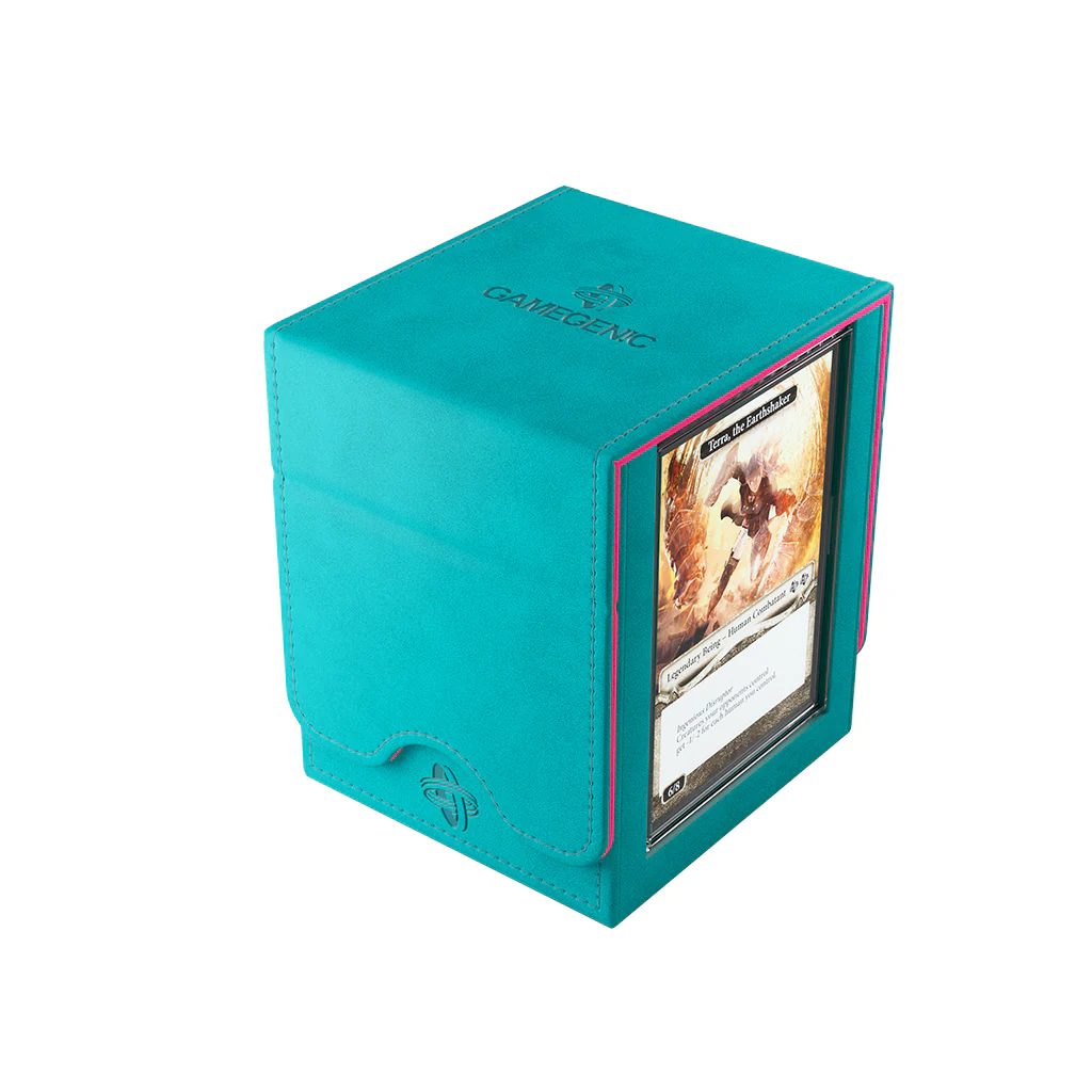 Gamegenic Deck Box: Squire Plus 100+ XL Convertible (Teal/Pink) - Image 2