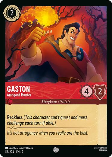 Gaston - Arrogant Hunter - 115/204 - (Fabled)