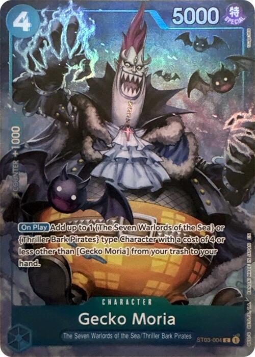 Gecko Moria (Seven Warlords of the Sea Binder Set) - ST03-004 - (One Piece Promotion Cards)