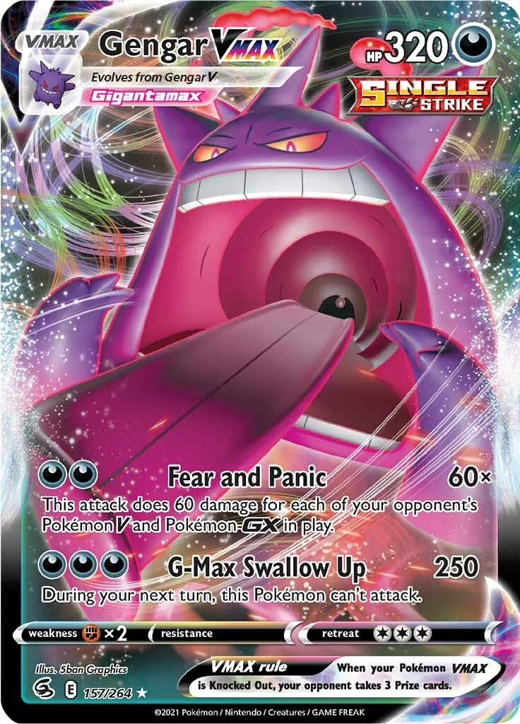Gengar VMAX - 157/264 - (SWSH08: Fusion Strike)