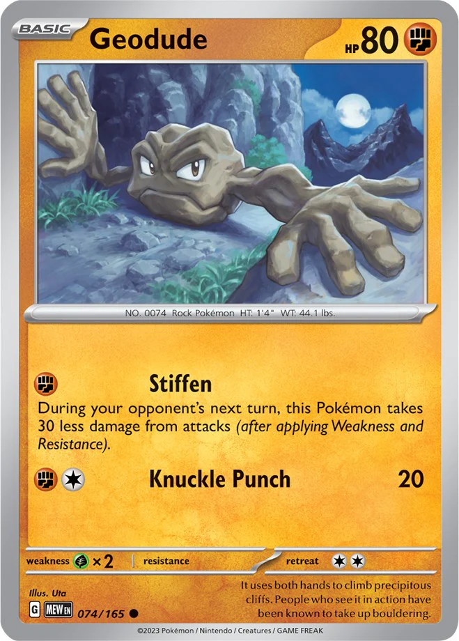 Geodude - 074/165 - (SV: Scarlet & Violet 151)