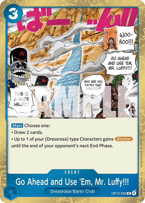 Go Ahead and Use 'Em, Mr. Luffy!!! - OP15-055 - (Adventure on Kami's Island)