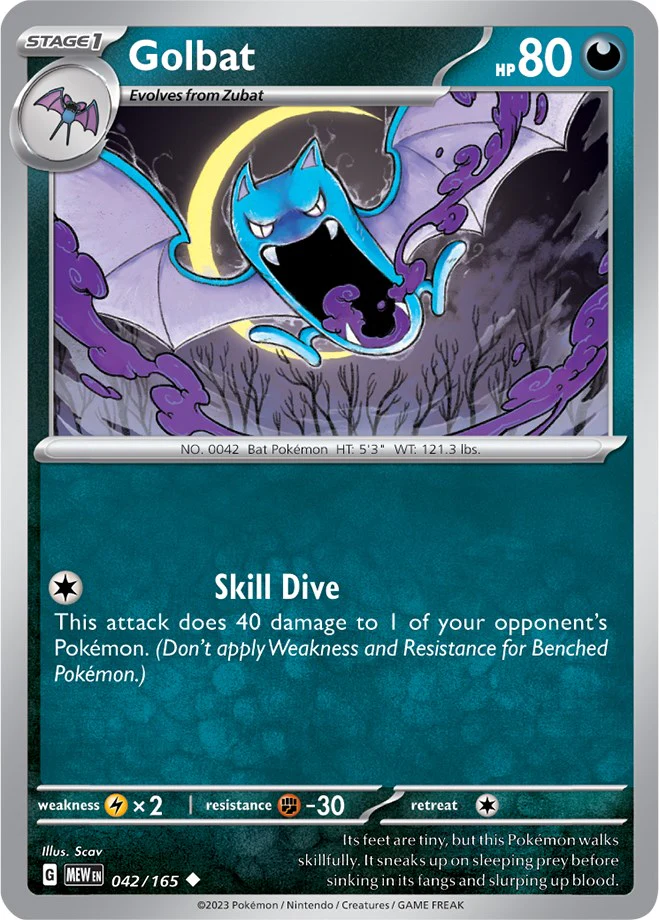Golbat - 042/165 - (SV: Scarlet & Violet 151)