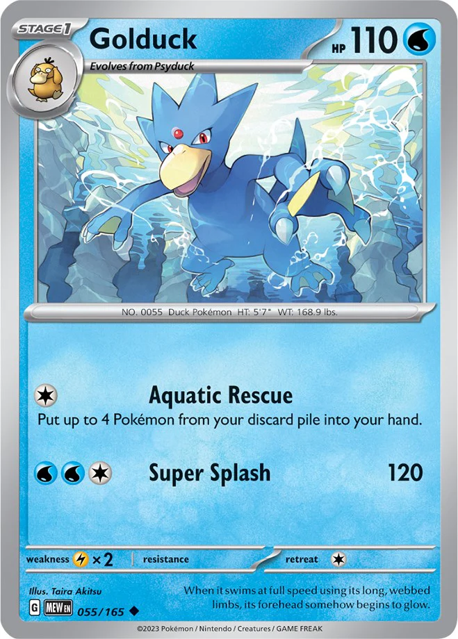 Golduck - 055/165 - (SV: Scarlet & Violet 151)