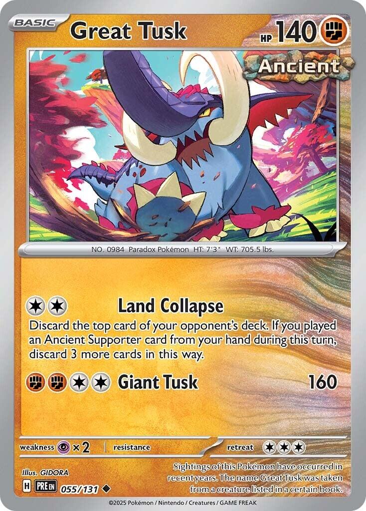 Great Tusk - 055/131 - (SV: Prismatic Evolutions)