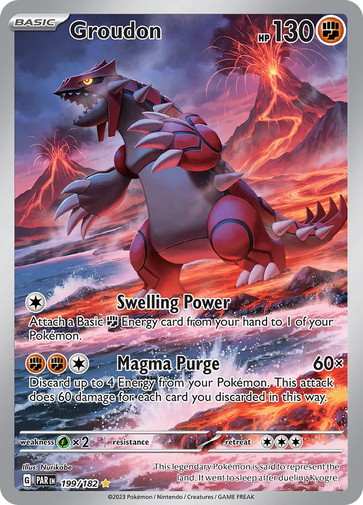 Groudon - 199/182 - 199/182 - (SV04: Paradox Rift)