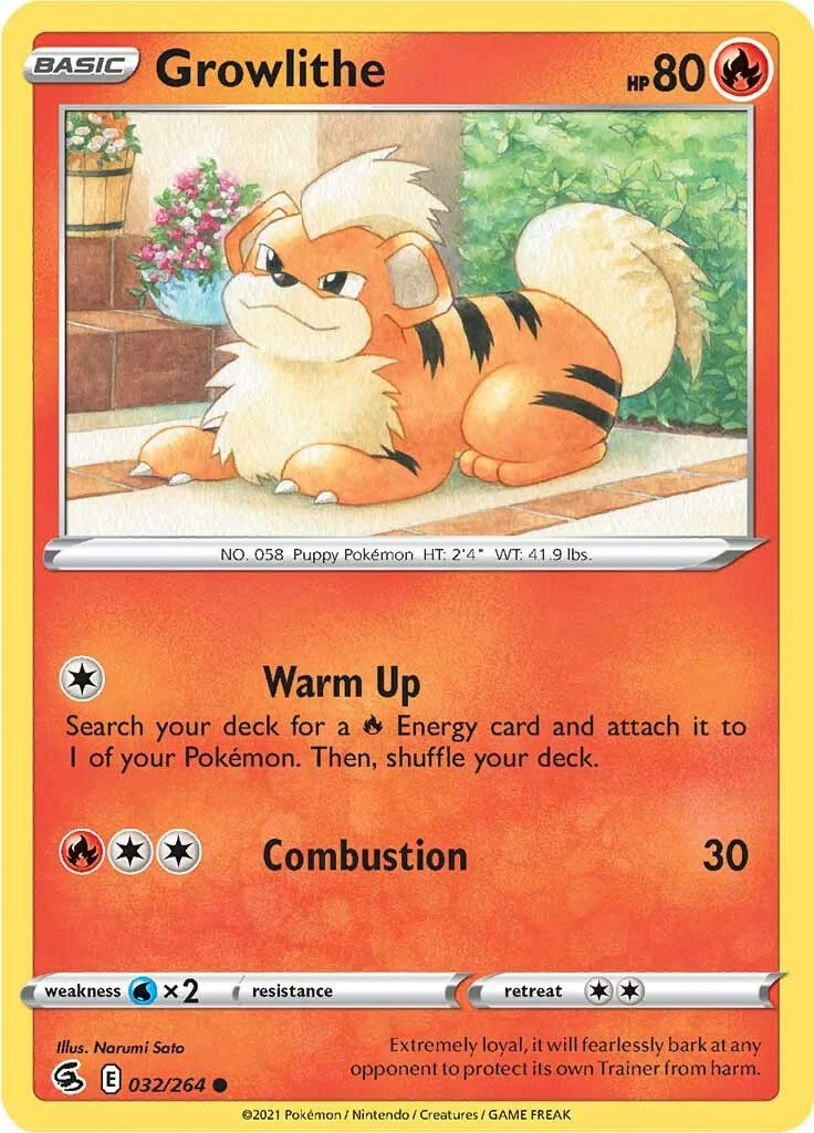 Growlithe - 032/264 - (SWSH08: Fusion Strike)