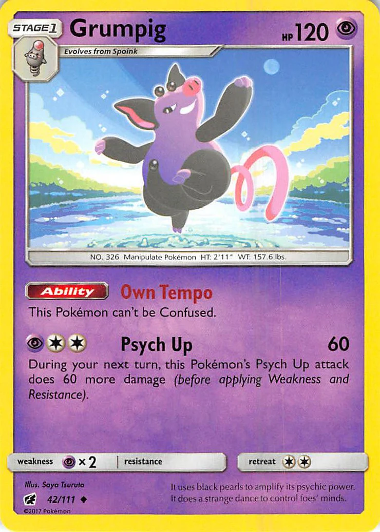 Grumpig - 42/111 - (SM - Crimson Invasion)