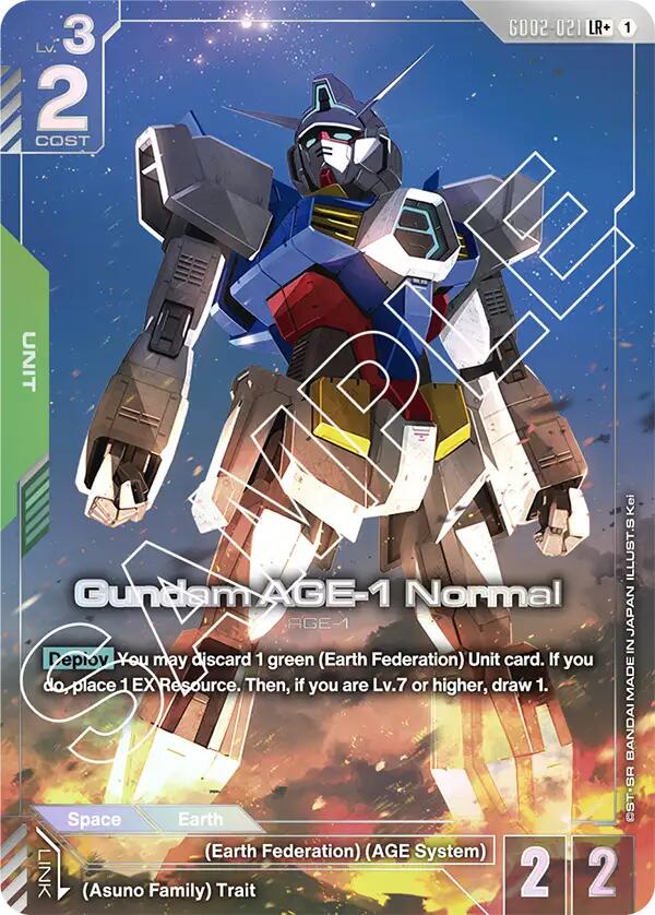 Gundam AGE-1 Normal (LR+) [GD02 - GD02-021]