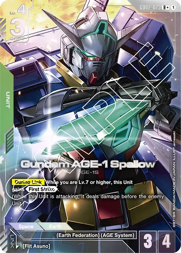 Gundam AGE-1 Spallow (R+) [GD02 - GD02-023]