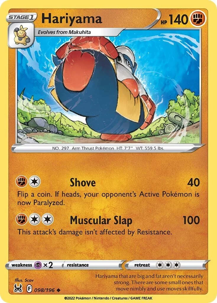Hariyama - 098/196 - (SWSH11: Lost Origin)