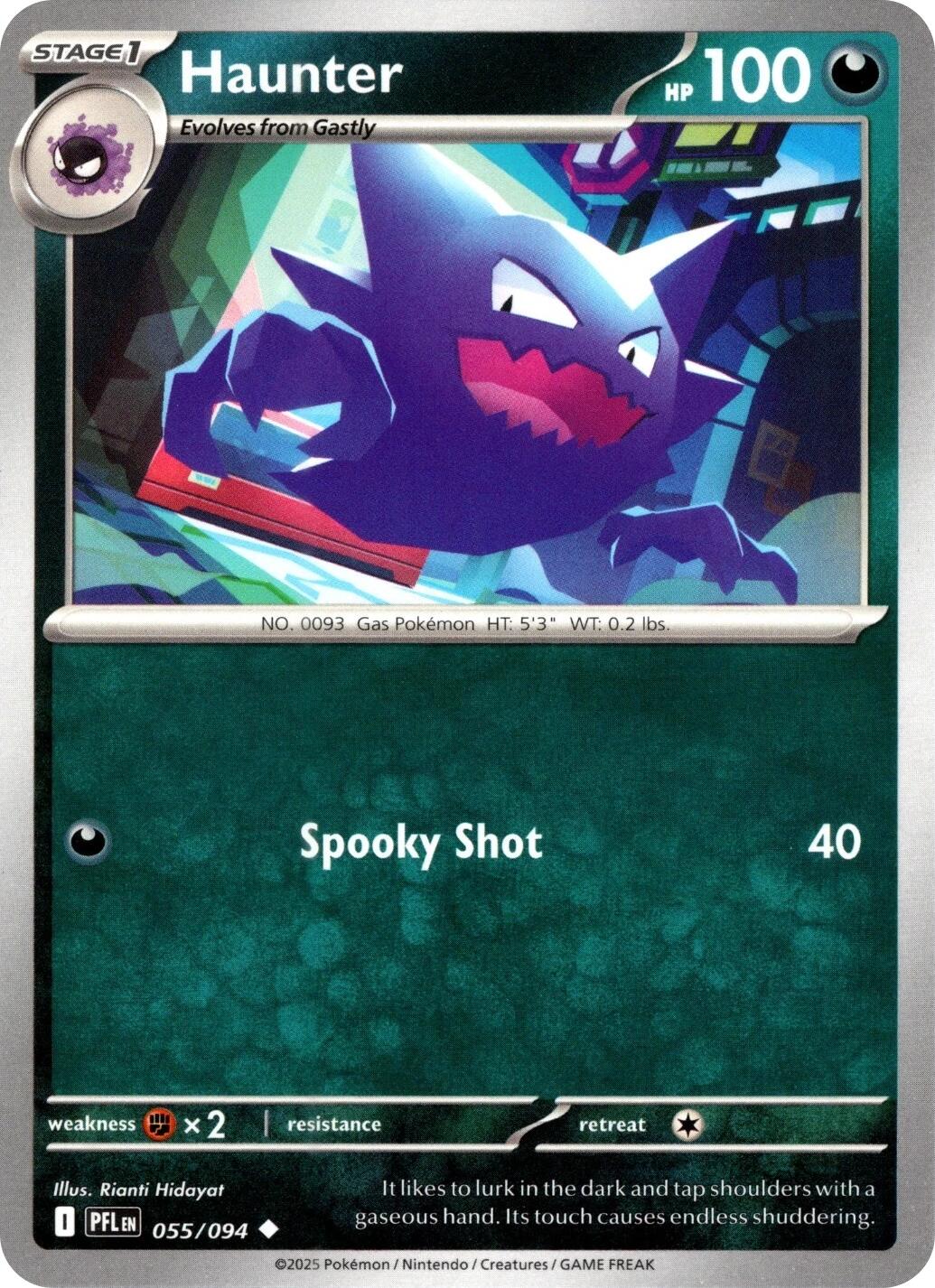 Haunter - 055/094 - 055/094 - (ME02: Phantasmal Flames)