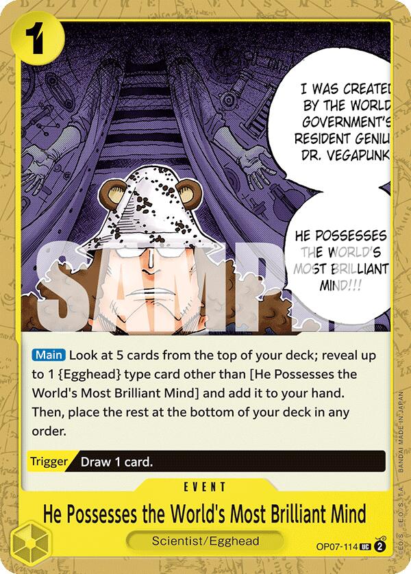 He Possesses the World's Most Brilliant Mind - OP07-114 - (500 Years in the Future)