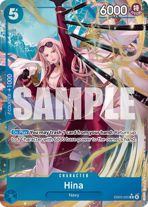 Hina (Alternate Art) - EB03-025 - (Extra Booster: One Piece Heroines Edition)
