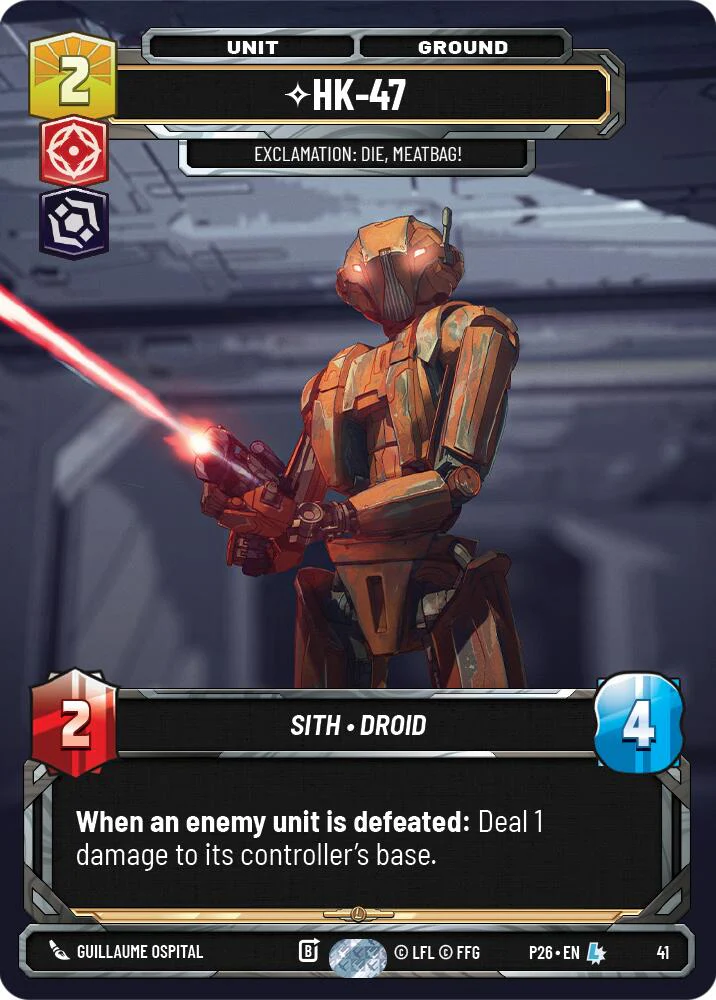 HK-47 - Exclamation: Die, Meatbag! (41) - 41 - (Sector and Regional Promos: Season 1)