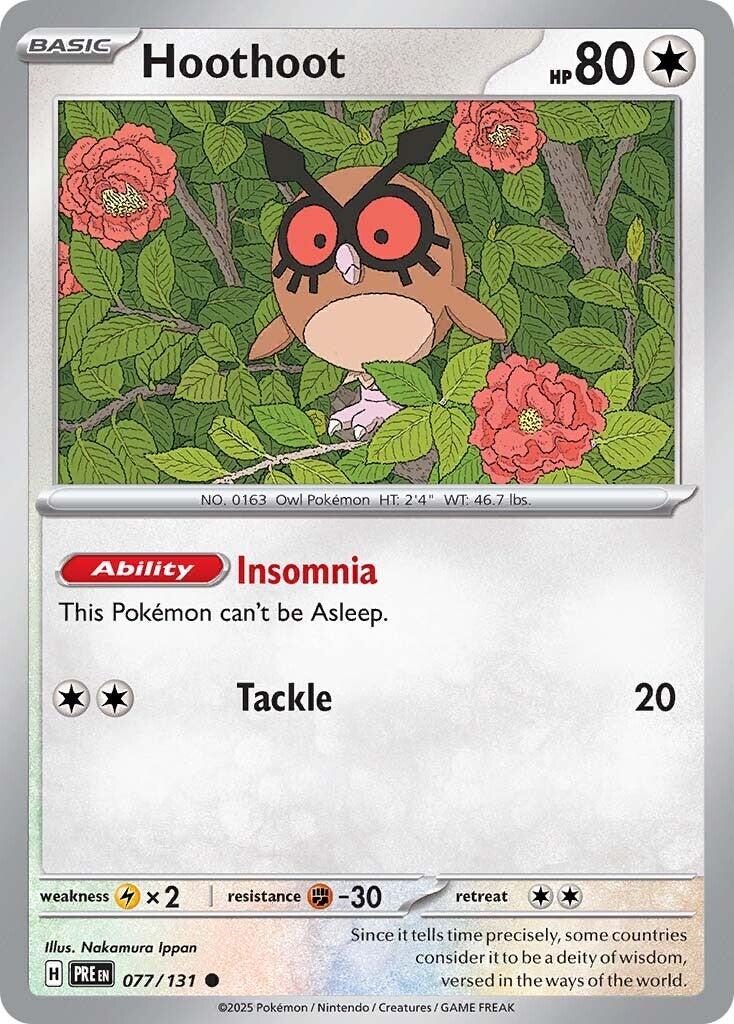 Hoothoot - 077/131 - (SV: Prismatic Evolutions)