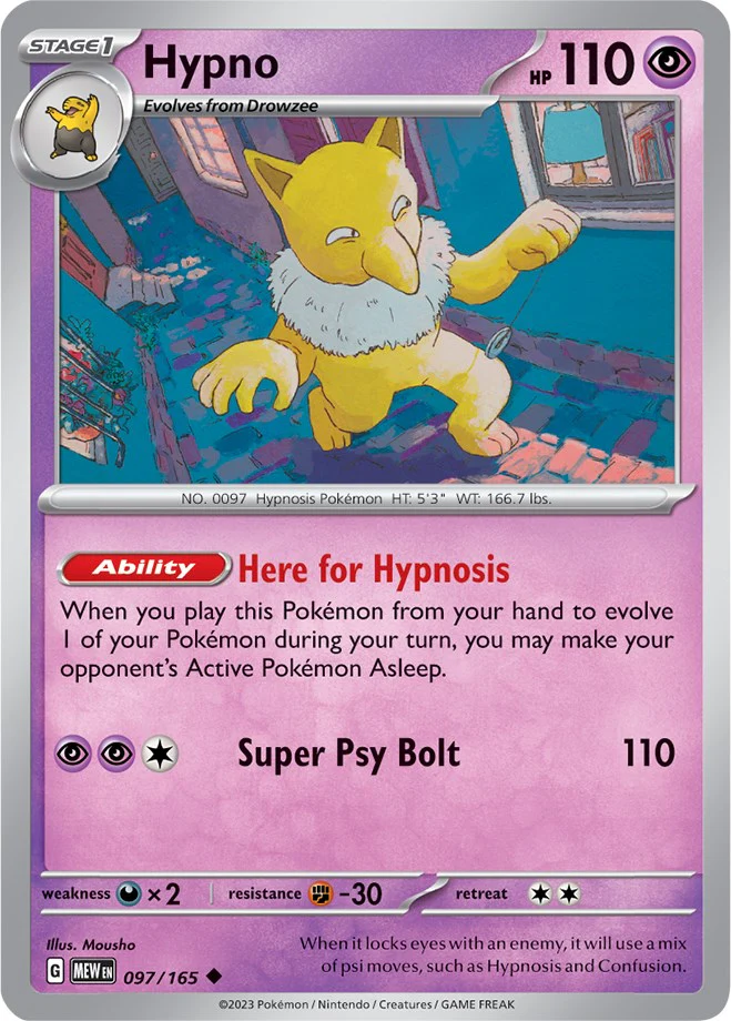 Hypno - 097/165 - (SV: Scarlet & Violet 151)