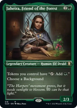 Jaheira, Friend of the Forest (Foil Etched) - 518 - (Commander Legends: Battle for Baldur's Gate)